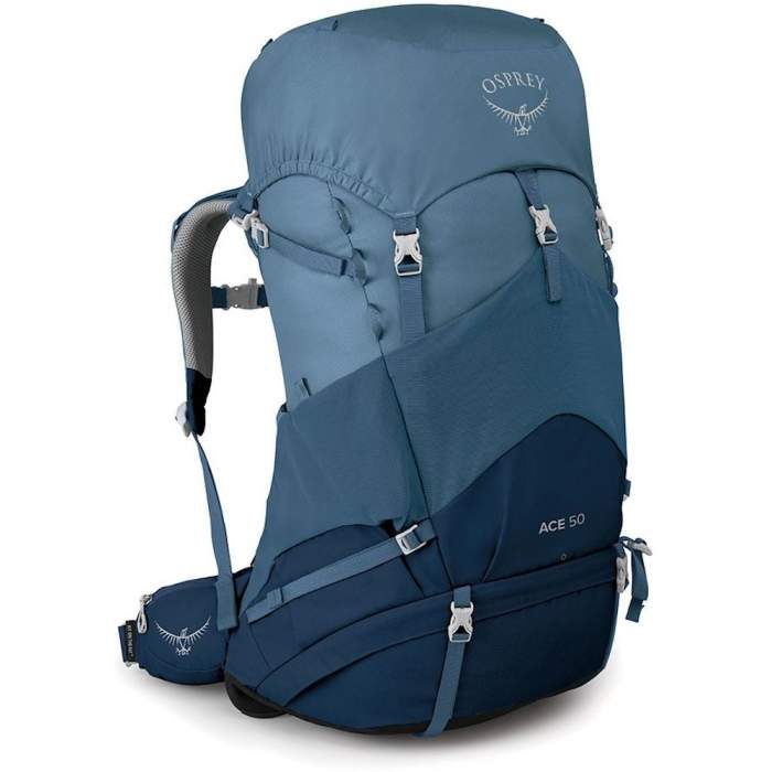 

Рюкзак Osprey Ace 50 Blue Hills (синій)