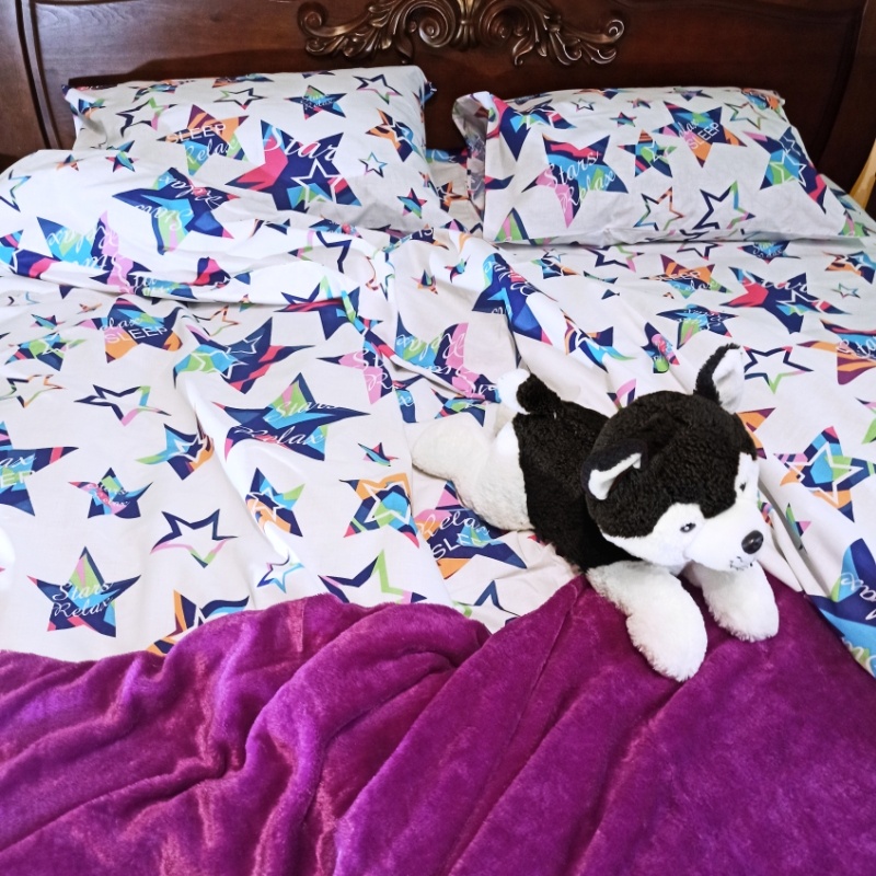 

Комплект постельного белья семейный из бязи Time Textile Старфол Разноцветный TT160875-s 50х70