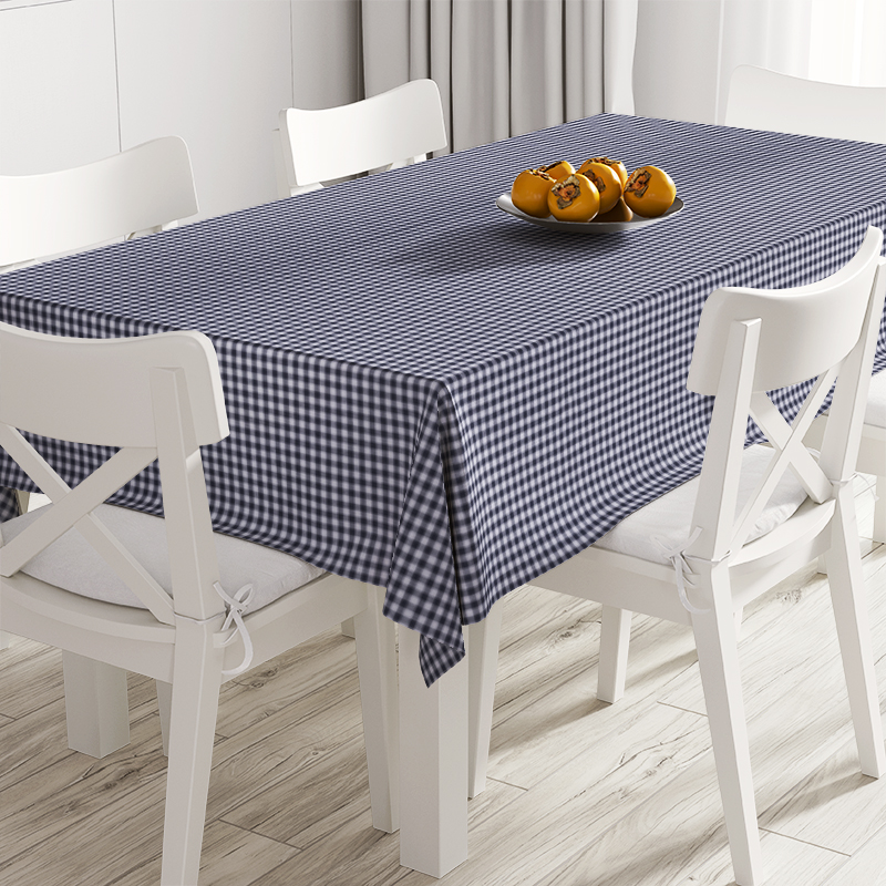 

Скатерть Time Textile Клетка Синяя 0,4 см Синий TT106643 Ø140 см