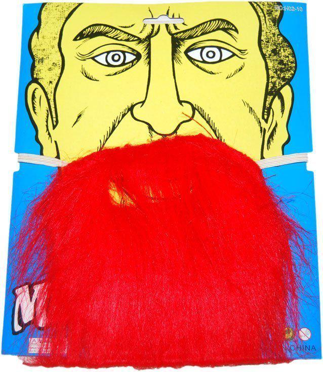 

Борода искусственная на резинке, цвет красный, борода Пирата