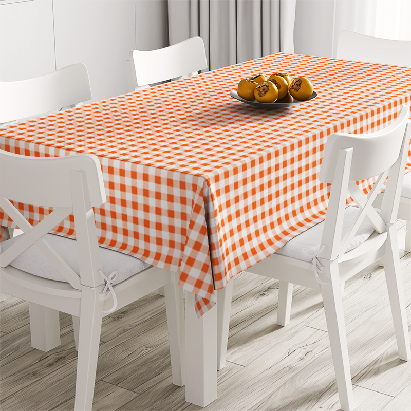 

Скатерть Time Textile Клетка оранжевая 1,5 см Оранжевый TT106648 Ø160 см