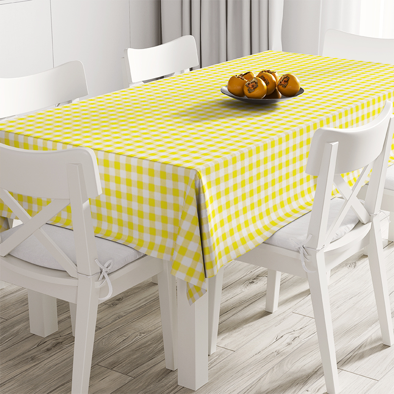 

Скатерть Time Textile Клетка желтая 1,5 см Желтый TT106655 140x220
