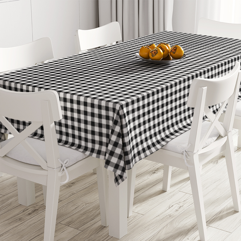 

Скатерть Time Textile Клетка черная 1,5 см Черный TT106661 140x180