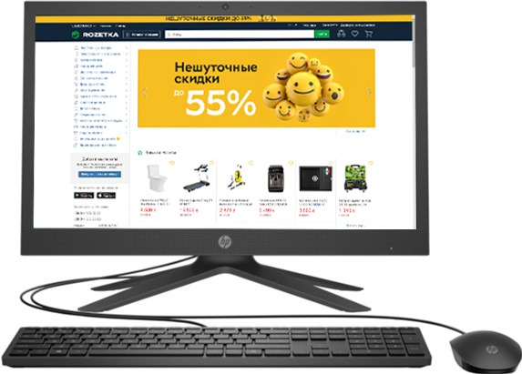 

Моноблок HP AiO 21-b0004ua (3G4R2EA) Black