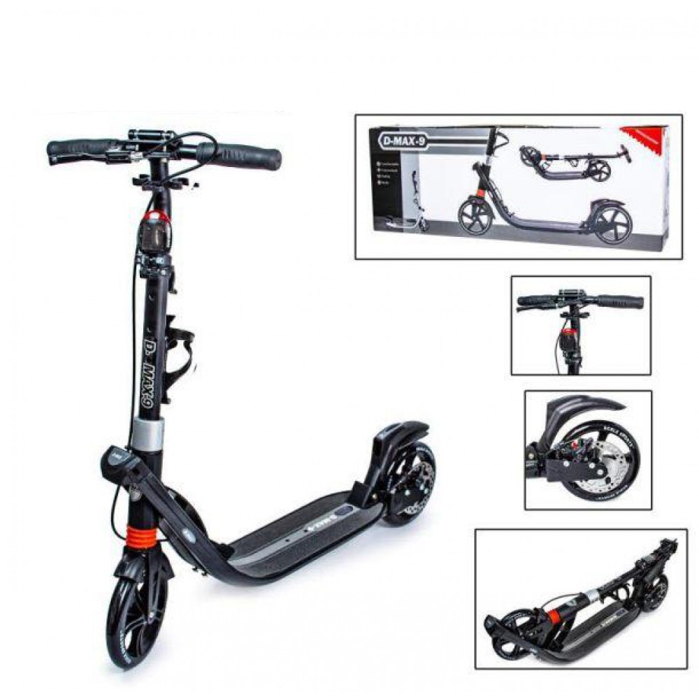 

Двухколесный самокат SCALE SPORTS D-MAX-9 BLACK (SC8858)