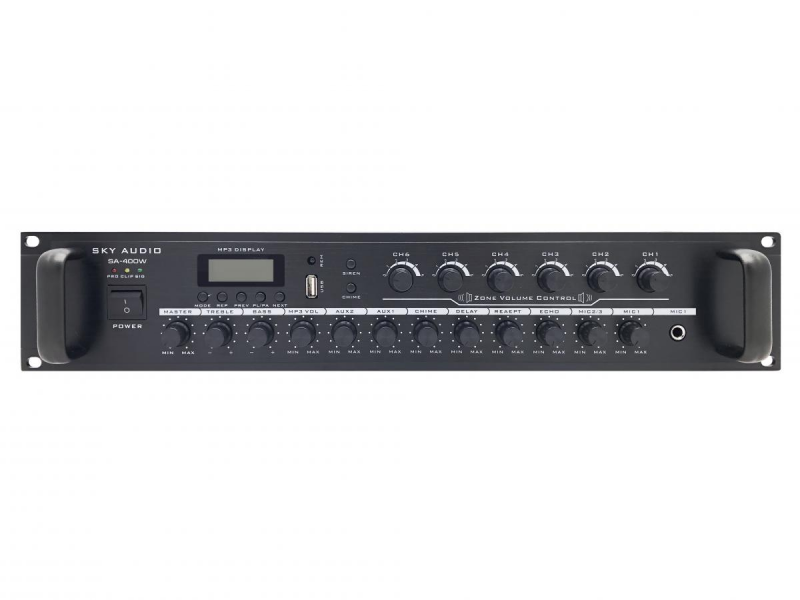 

Трансляционный усилитель мощности SKY SOUND SA-400W (6-ZONE) (5184993)