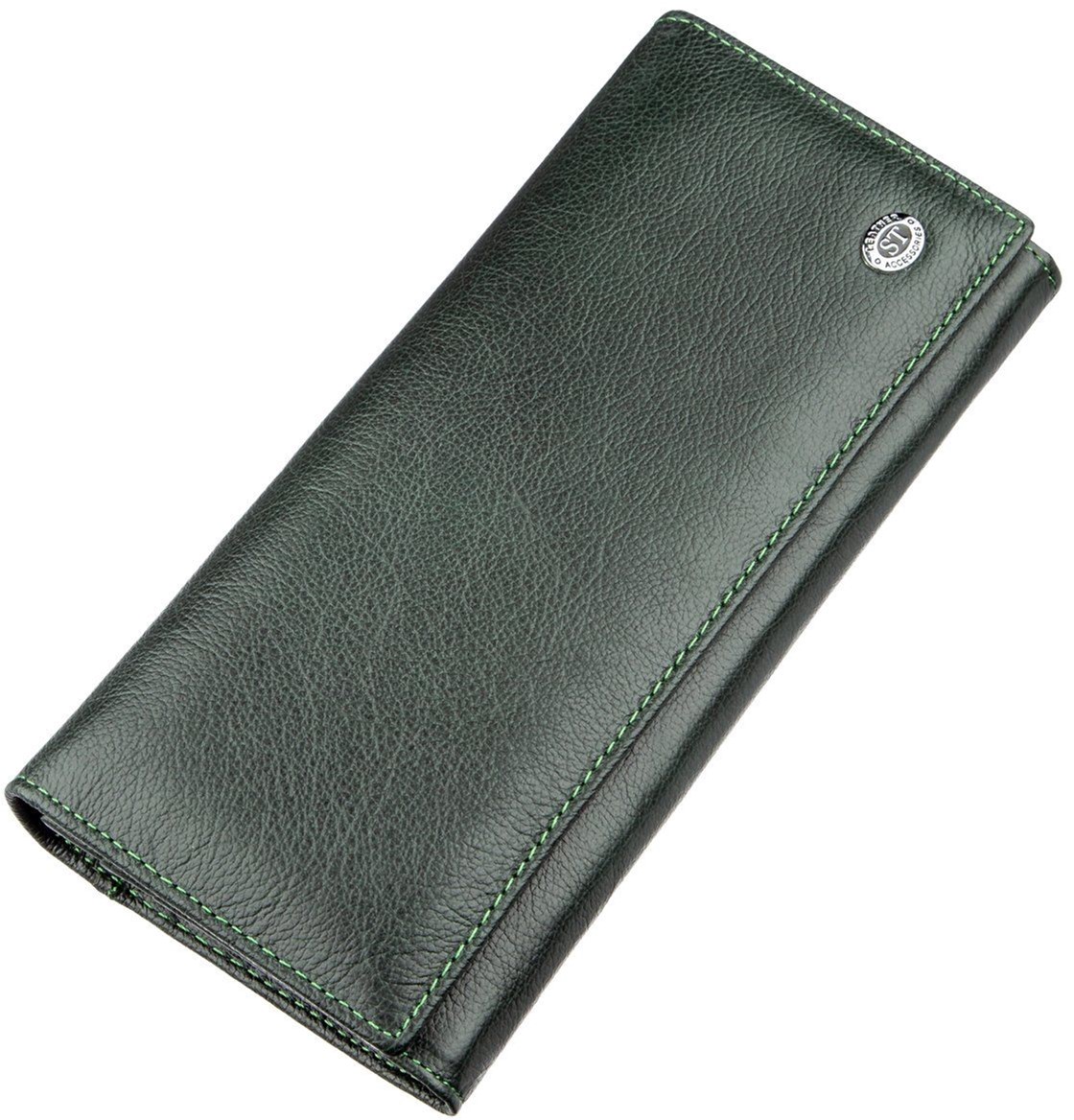 

Кошелек кожаный ST Leather Accessories 18900 Зеленый