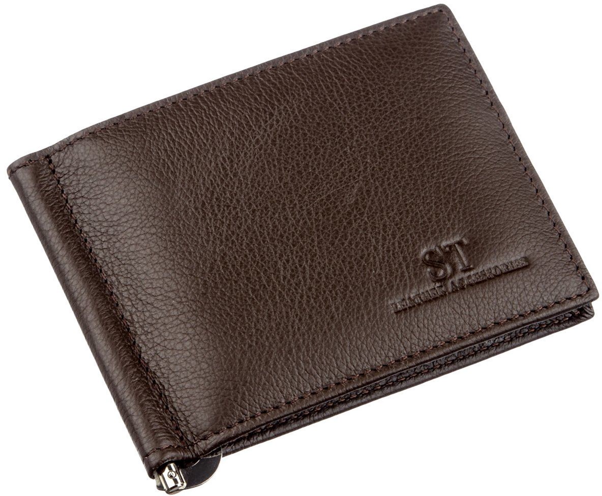 

Зажим для денег ST Leather Accessories 18946 Коричневый