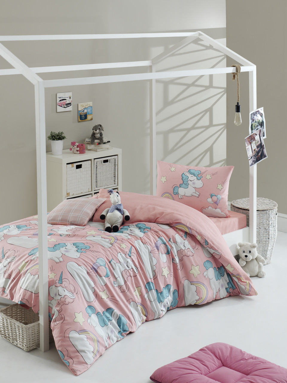 

Постельное белье Lotus Home Perfect Ranforce - Pink dreams розовый полуторный