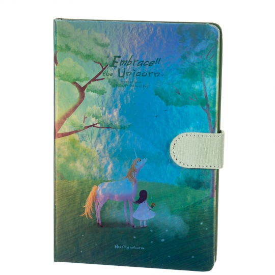 

Блокнот Elisey "Встреча с единорогом" голубой (клетка) (8129-007) (SKL01895)