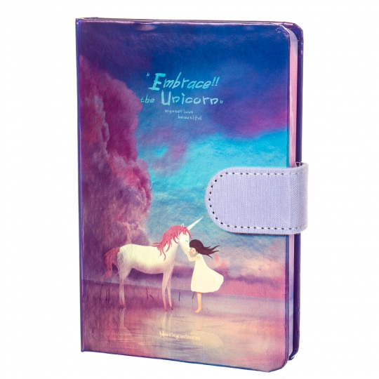 

Блокнот Elisey "Встреча с единорогом" маленький синий (клетка) (8129-006) (SKL01925)