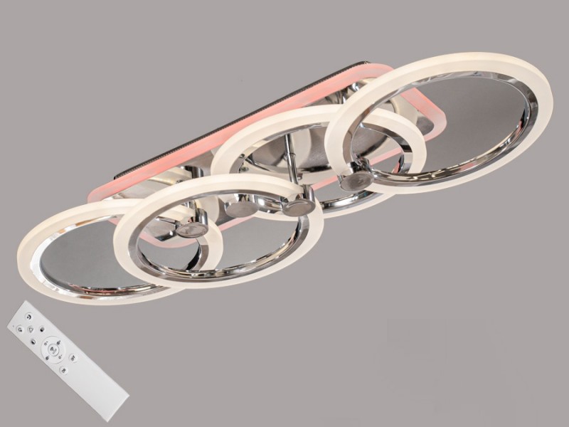 

Люстра Потолочная LED-люстра с диммером и подсветкой, 80W MX2374/2+2MC HR LED (LI10300)