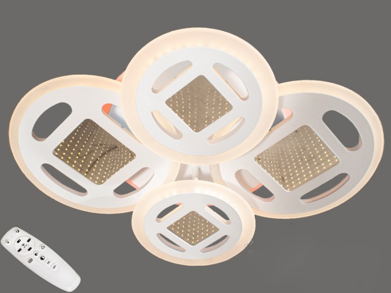 

Люстра Потолочная LED-люстра с 3d эффектом, 105W 6016/2+2WH LED (LI10272)