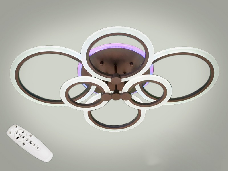 

Люстра Потолочная LED-люстра с диммером и подсветкой, 100W A3003/6CF LED (LI10275)
