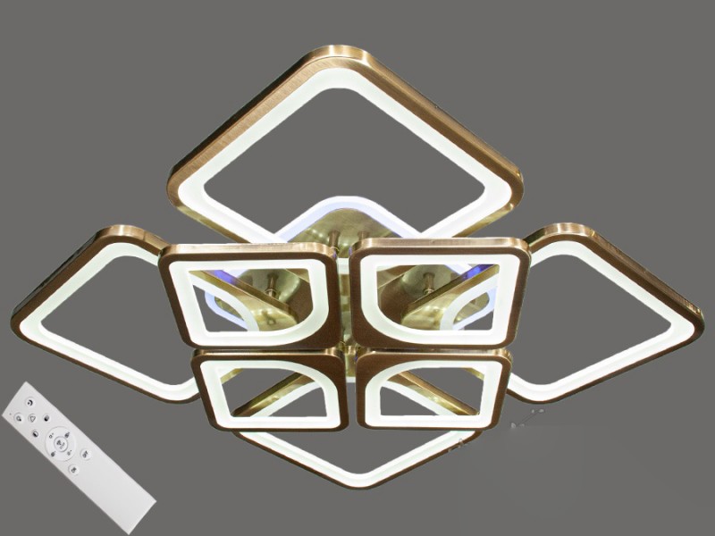 

Люстра Потолочная LED-люстра с диммером и подсветкой, 175W MX2281/4+4A BR LED (LI10312)