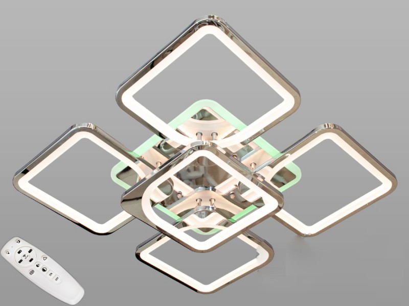 

Люстра LED-люстра с диммером и RGB подсветкой, 125W 8060/4+1HR LED (LI10247)