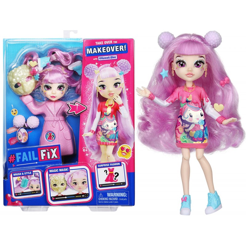 

Игровой набор Исправь Макияж c куклой FailFix Kawaii.Qtee (Moose Toys, США) Гавайи Кьюти (12801)