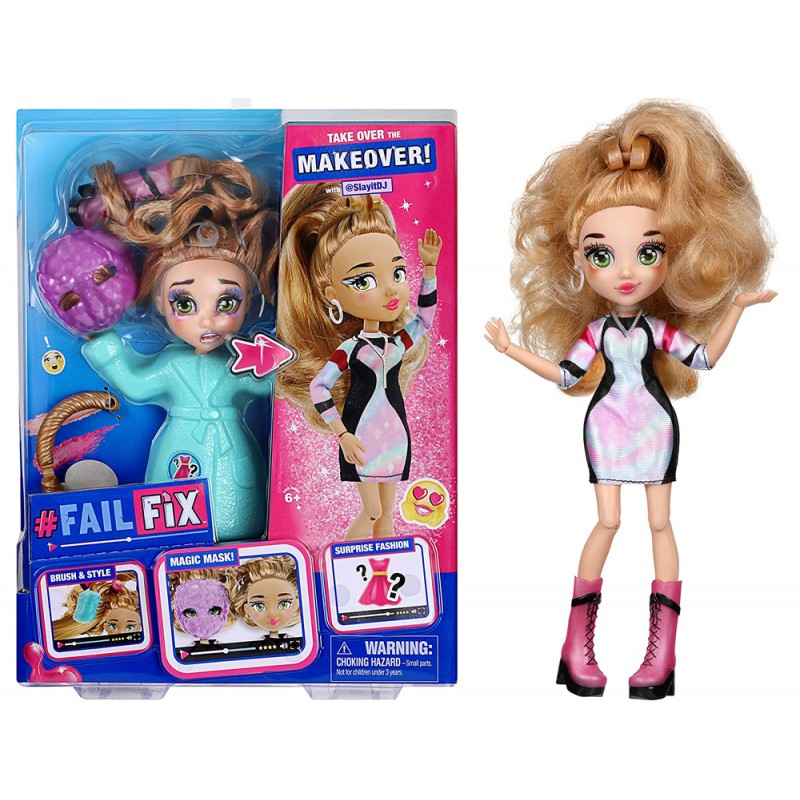 

Игровой набор Исправь Макияж c куклой FailFix SlayItDJ (Moose Toys, США) Диджейка (12802)