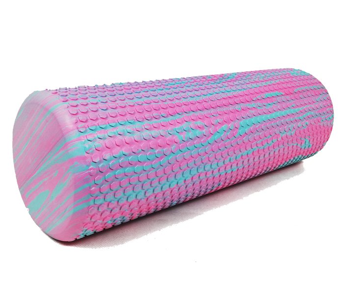 

Массажный ролик EasyFit Foam Roller 45 см двухцветный Мятный-розовый