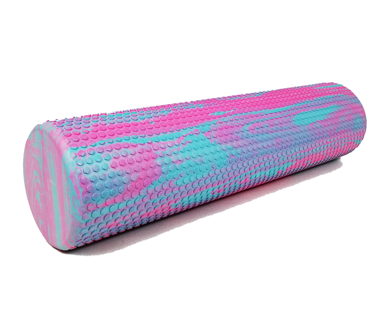 

Массажный ролик EasyFit Foam Roller 60 см двухцветный Мятный-розовый
