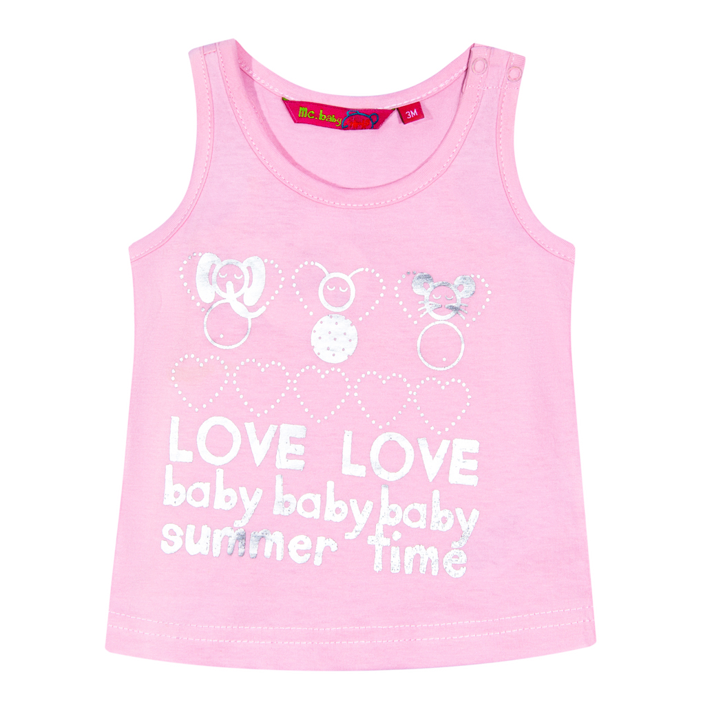 

Майка Losan Mc baby girls (018106204/88) Светло-розовый M3-62 см