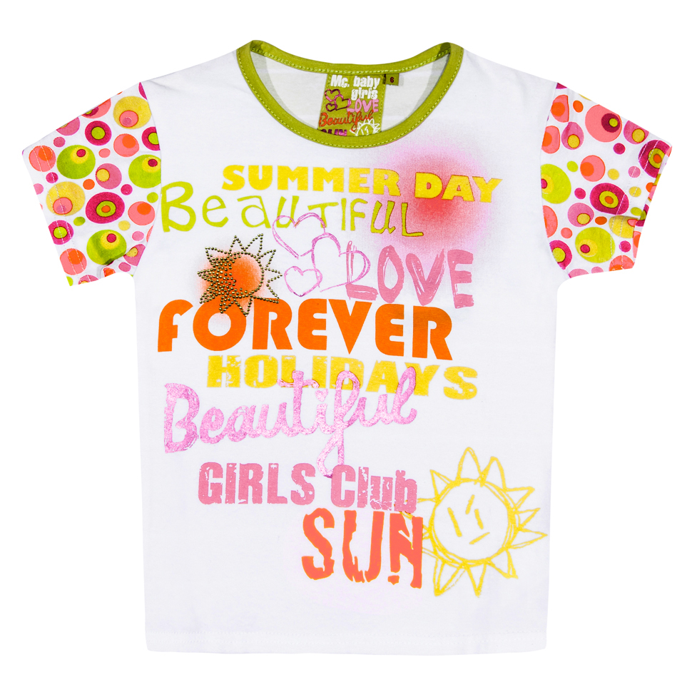 

Футболка Losan Mc baby girls (116-1048AD/443) Белый 6 Years-116 см