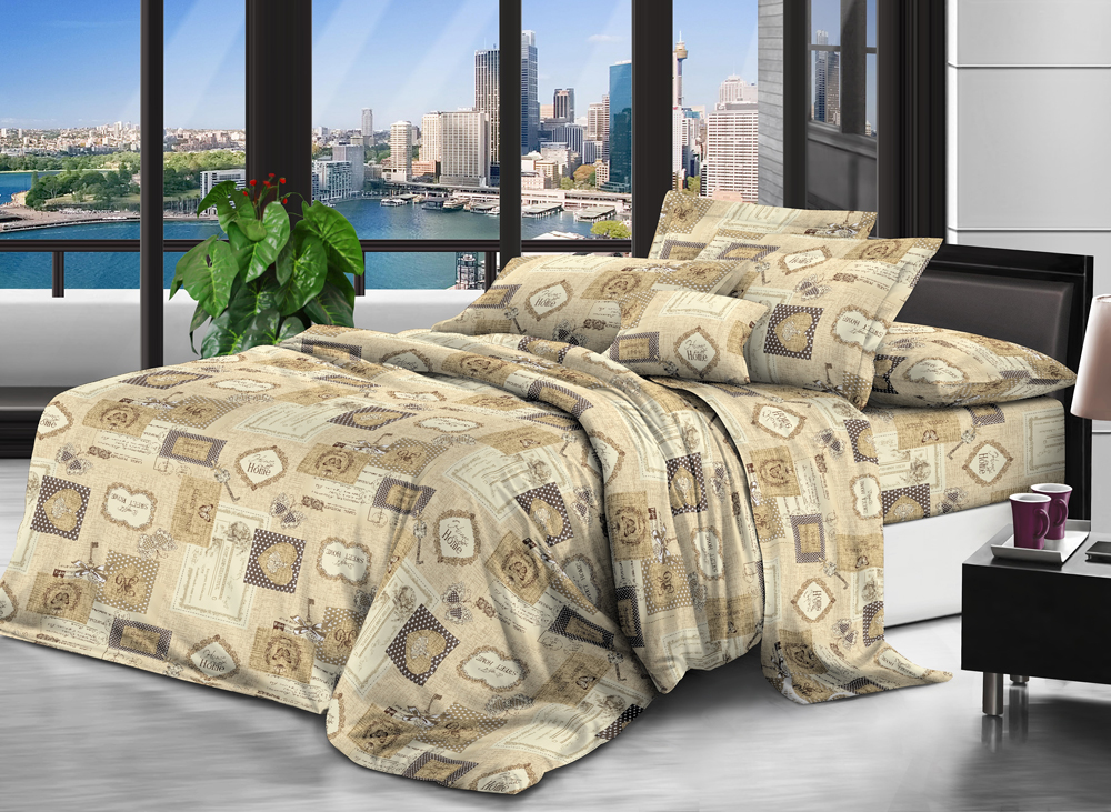 

Комплект постельного белья Modern Микросатин 15-0121 Tailor Семейный 160х220