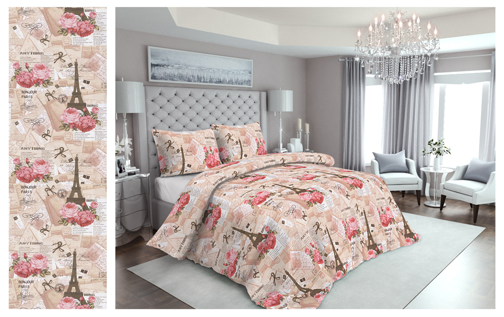 

Комплект постельного белья Modern Микросатин 15-0125 Painter King Size