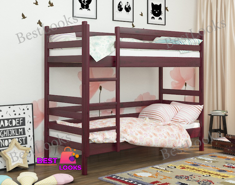 

Кровать Двухъярусная 90х190 Wellmebely Соня Трансформер сосна Махонь Л6