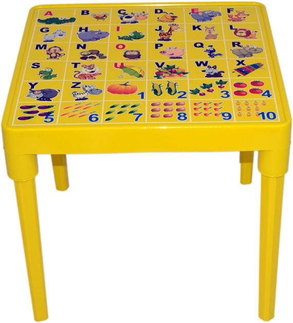 

Стол детский Active Baby Алфавит(47х50,5см) Алеана Желтый