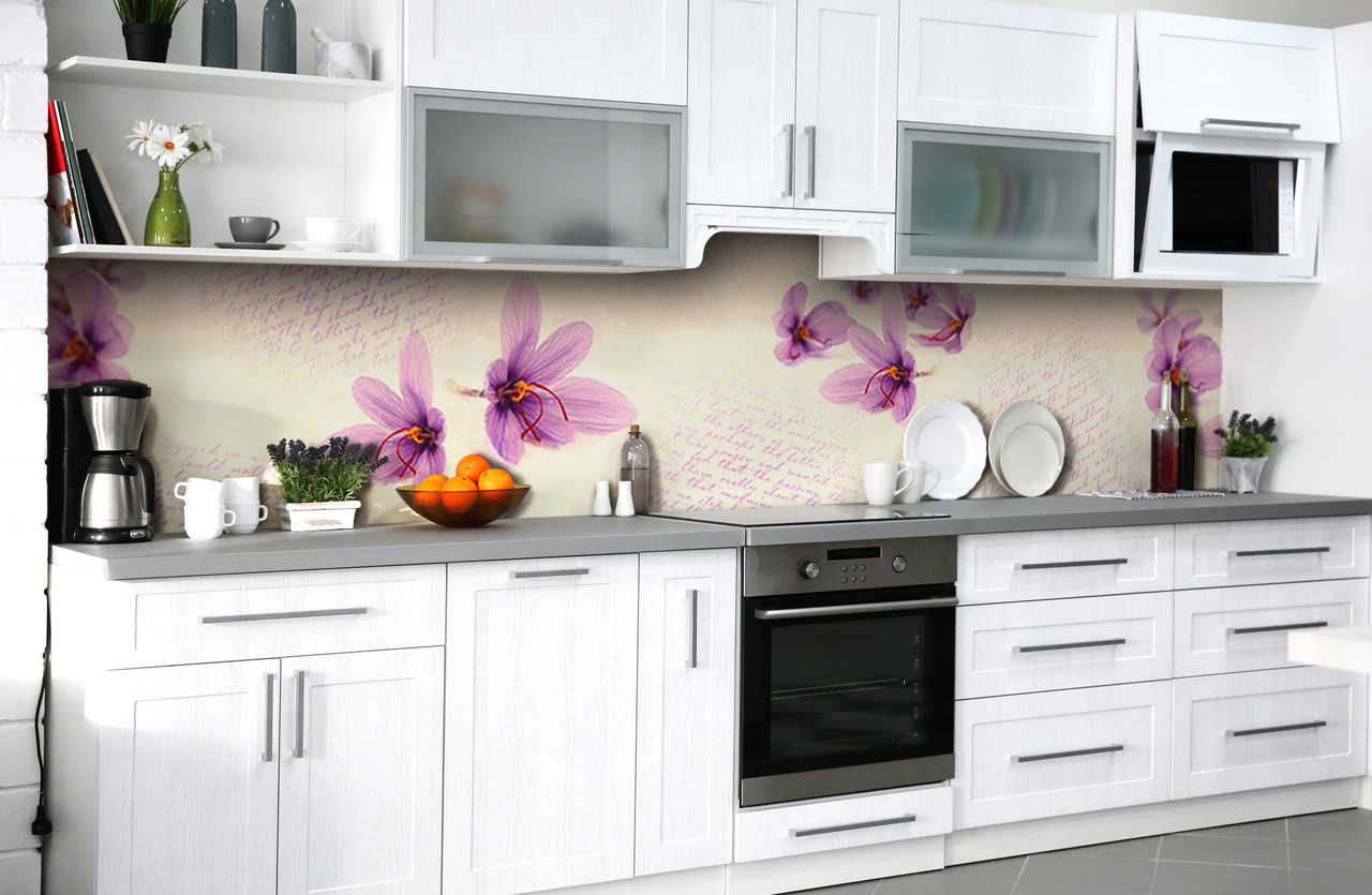 

Скинали на кухню Zatarga «Записки эдельвейса» 600х3000 мм виниловая 3Д наклейка кухонный фартук самоклеящаяся