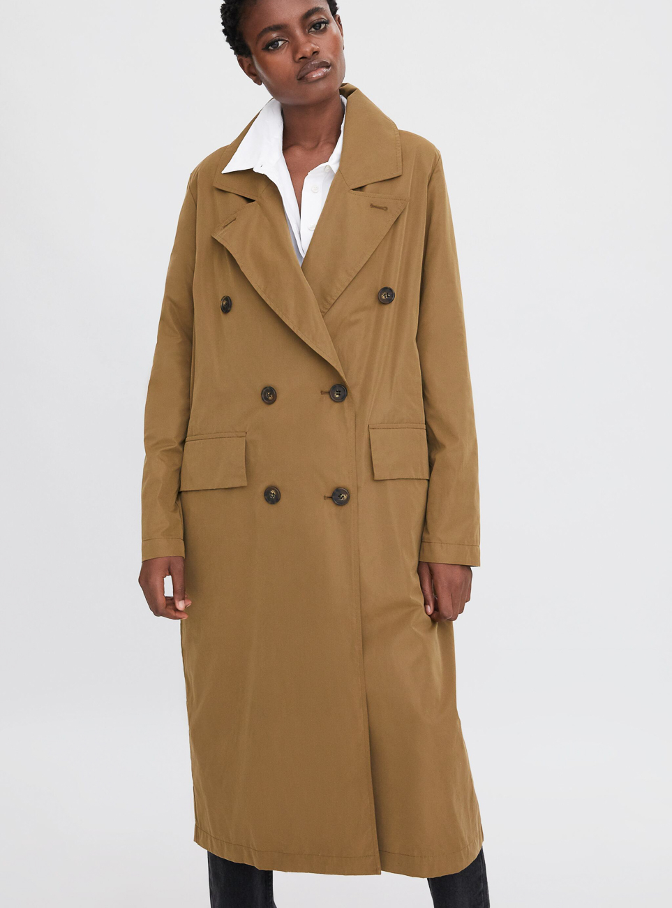 

Плащ Zara Ж1059614 (3427/270/751) цвет коричневый S
