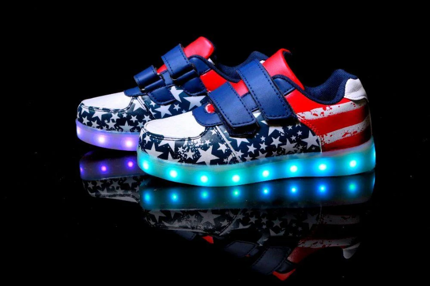 

Кроссовки светящиеся детские American Flag 30