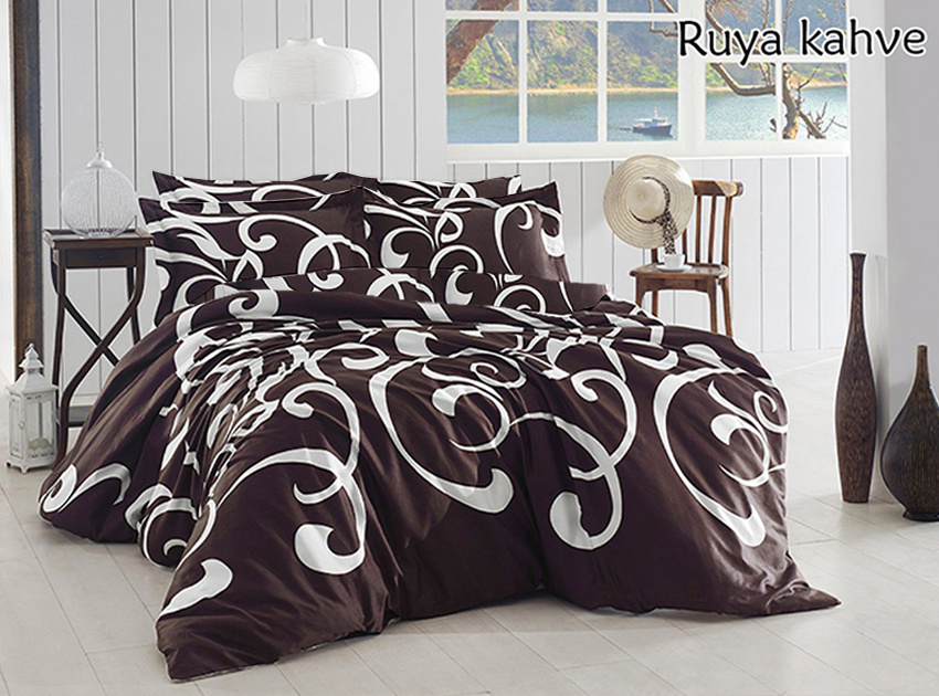 

Постельное белье (Ruya kahve) TAG tekstil Семейный Коричневый 000152411