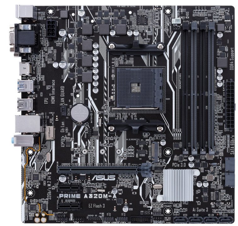 

Материнcька плата ASUS PRIME_A320M-A sAM4 A320 4xDDR4 HDMI-VGA-DVI mATX