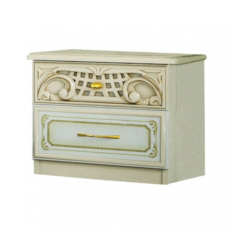 

Комплект 2 прикроватные тумбы Світ Меблів Кармен Новая Люкс пино патина беж