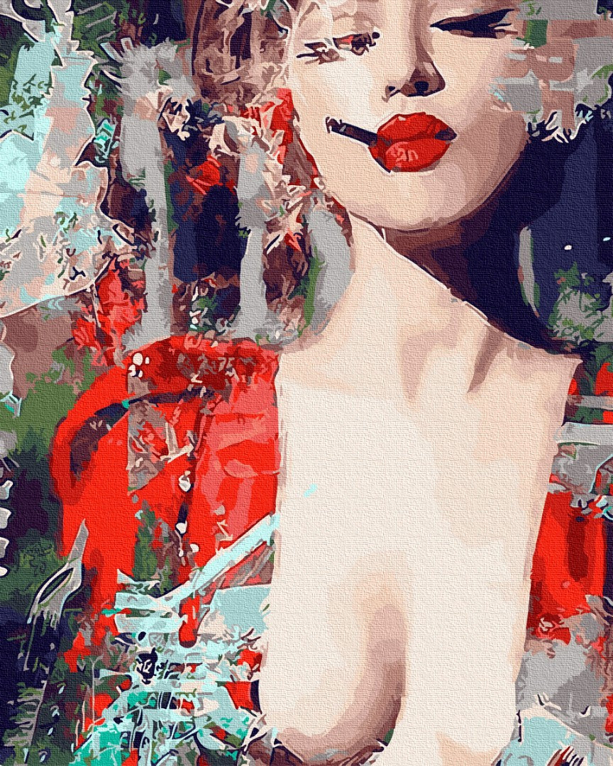 

Картина по номерам - Яркий женственный арт Brushme 40*50см. (GX31595)