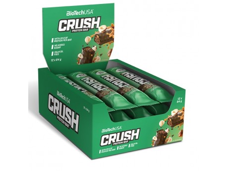 

Заменители питания BioTech USA Упаковка батончиков Crush Bar (12 шт) Вкус Шоколад Орех