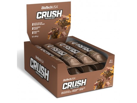 

Заменители питания BioTech USA Упаковка батончиков Crush Bar (12 шт) Вкус Шоколадный Брауни