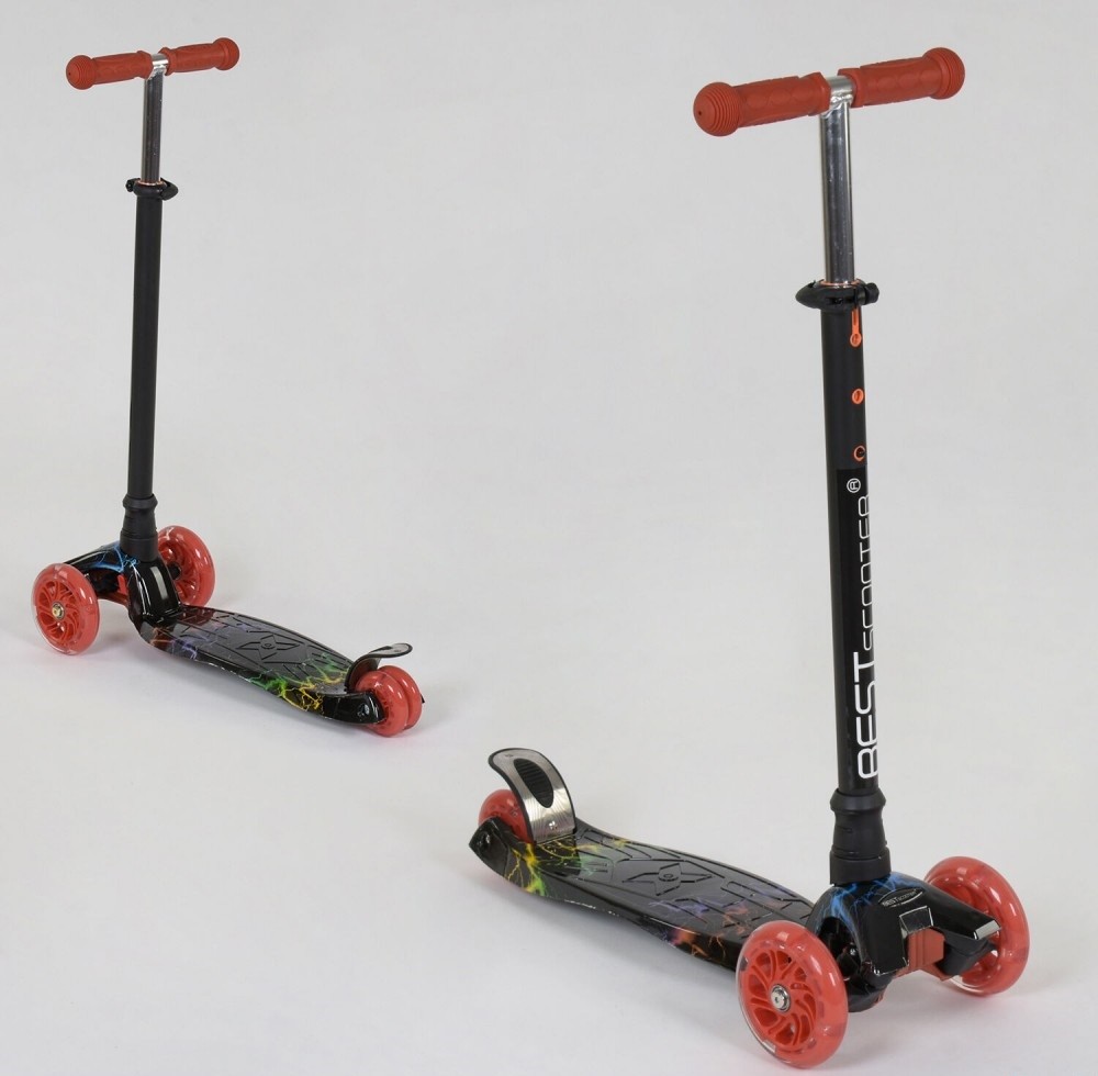 

Самокат детский Scooter BEST Maxi Graffics (Цветкая Молния) (2T1047)
