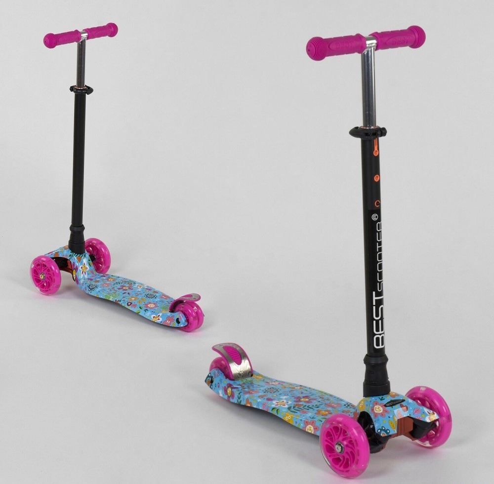 

Самокат детский Scooter BEST Maxi Graffics (Цветы) (2T1047)