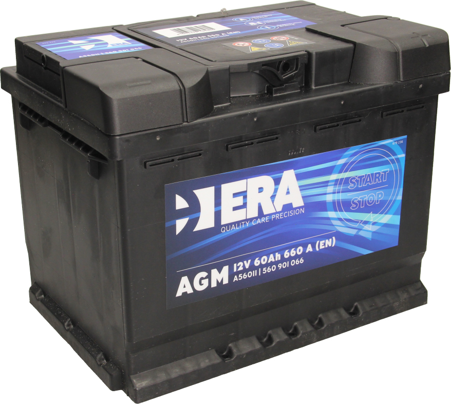 Автомобильный аккумулятор ERA AGM 60Ah (-/+) Euro (660EN) (ERA A56011 ...