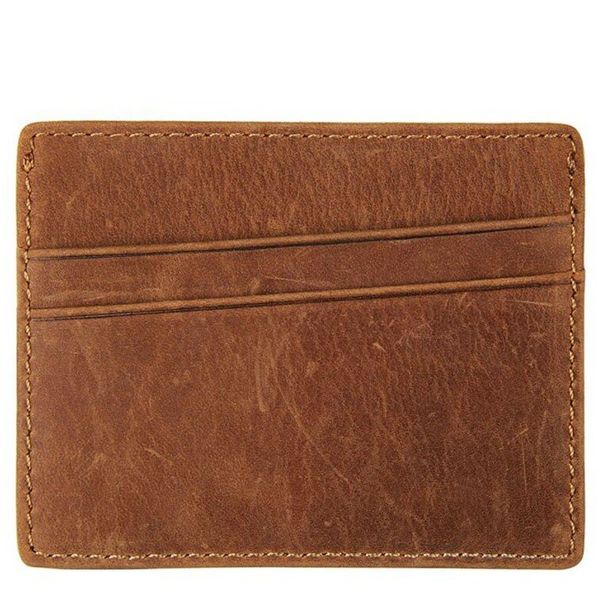 

Кожаная кредитница с RFID защитой Vintage 14375 Коричневый