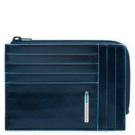 

Синяя кожаная кредитница Piquadro Blue Square