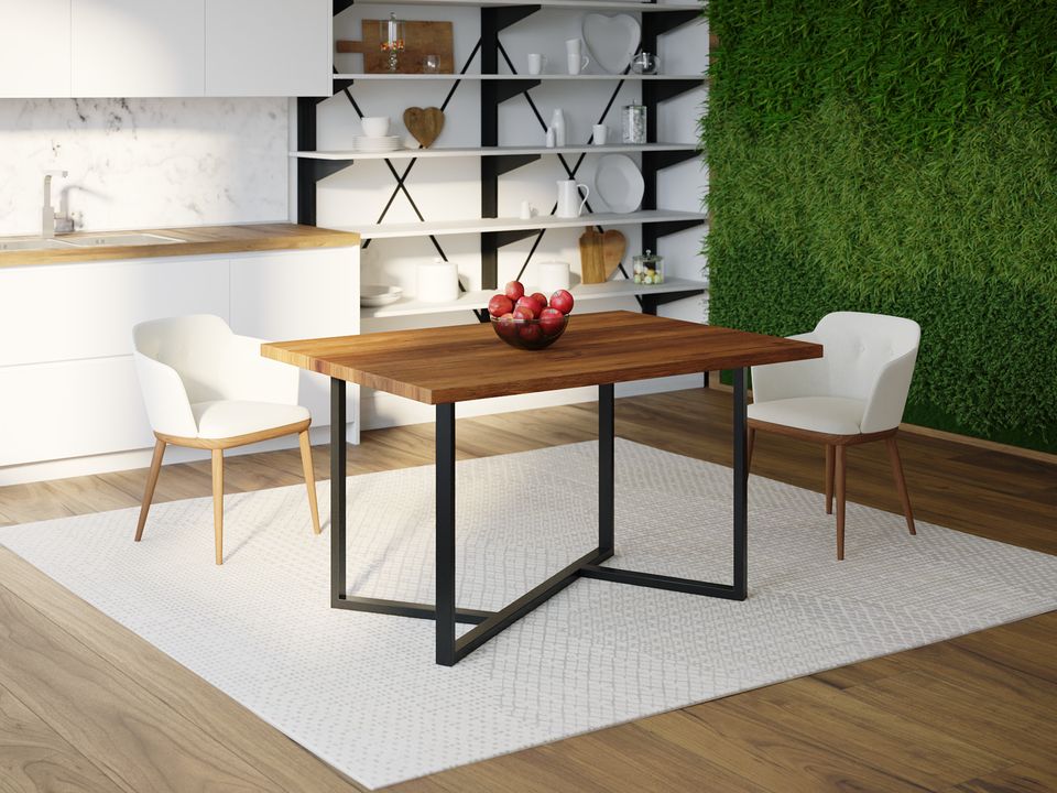 

Обеденный стол Skandi Wood SW038 Аляска 150 х 80 х 75 см МДФ+Шпон Дуб Коричневый