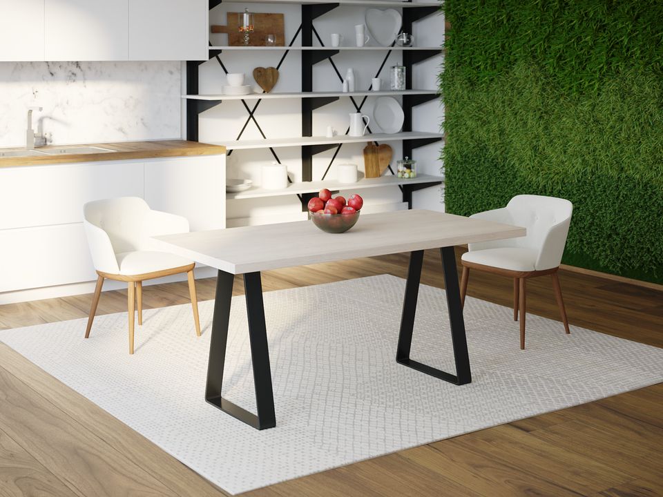 

Обеденный стол HYGGE HG161 Ренне 135 х 80 х 75 см ДСП Дуб Белый