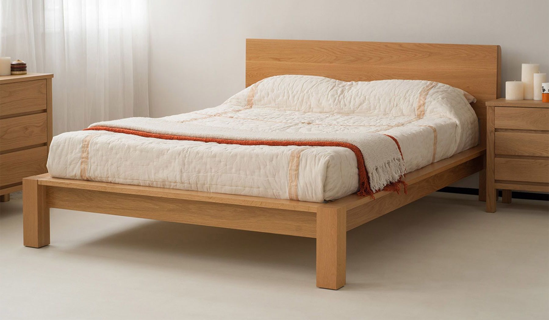 

Двуспальная кровать Skandi Wood SWB022 Борнмут 180 x 200 см Ясень (Дерево масив Ясень) С подъемным механизмом