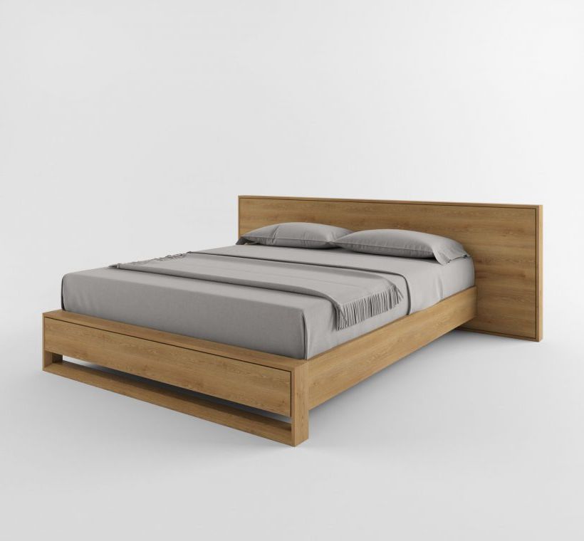 

Двуспальная кровать Skandi Wood SWB026 Ланарк 160 x 200 см Ясень (Дерево масив Ясень) Без Подъемного механизма