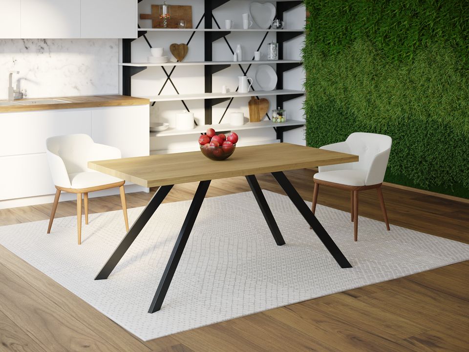 

Обеденный стол Skandi Wood SW091 Колумбия 200 х 80 х 75 см МДФ+Шпон Дуб Натуральный