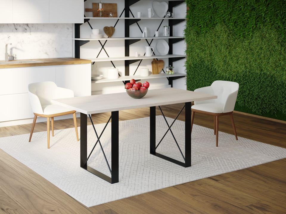 

Обеденный стол Skandi Wood SW096 Спрингфилд 180 х 80 х 75 см МДФ+Шпон Дуб Белый